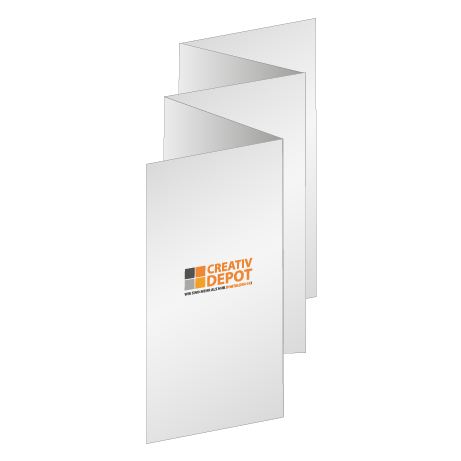 Faltblatt 10-Seiter Zickzackfalz