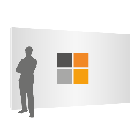 Textilfaltwand | 5 x 3 Felder gerade | einseitig bedruckt