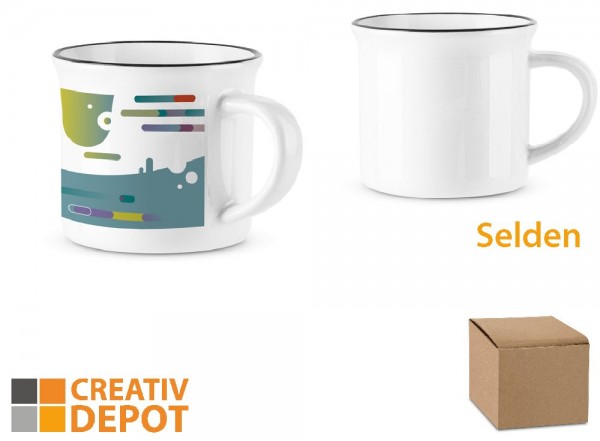 Tasse, bedruckt "Selden"