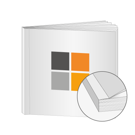 Broschüren Klebebindung Quadrat