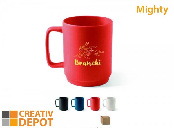 Becher, bedruckbar "Mighty"