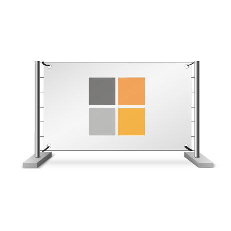 Bauzaunbanner | B 340 cm x H 173 cm | einseitig bedruckt