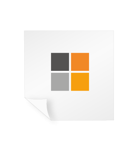 Aufkleber Monomer - weiß und transparent