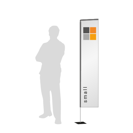 Beachflag Rechteck | Small (200 cm) | einseitig bedruckt