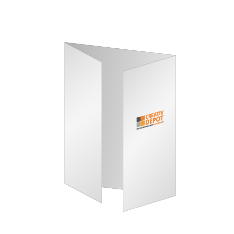 Faltblatt 6-Seiter 2-Bruch Fensterfalz