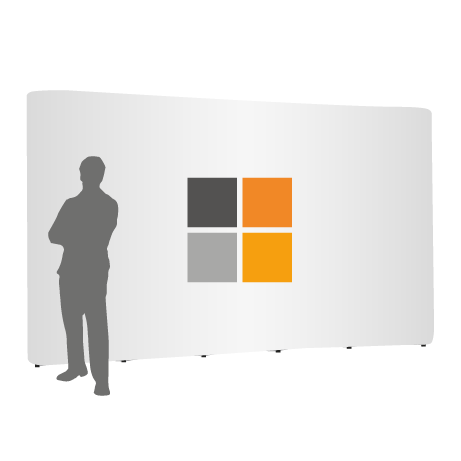 Pop-Up Faltwand | 5 x 3 Felder gerade | einseitig bedruckt