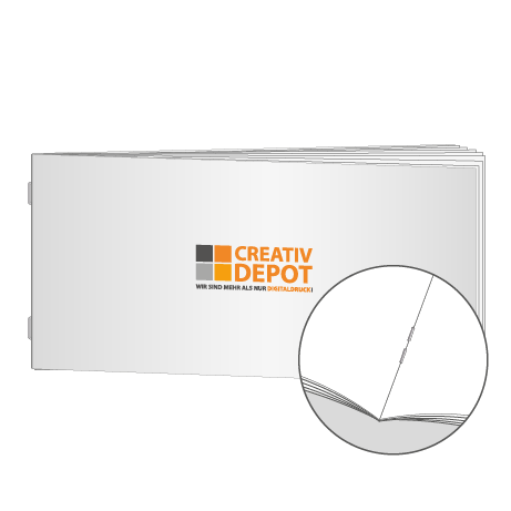 Broschüren Drahtheftung DIN lang