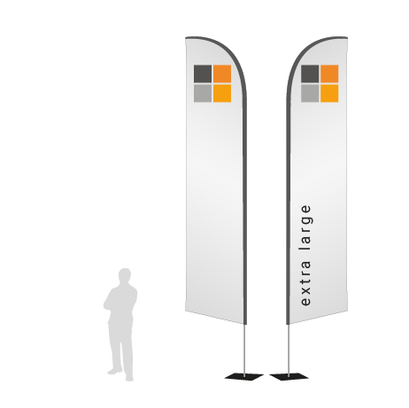 Beachflag Wind | Extra Large (503 cm) | beidseitig bedruckt