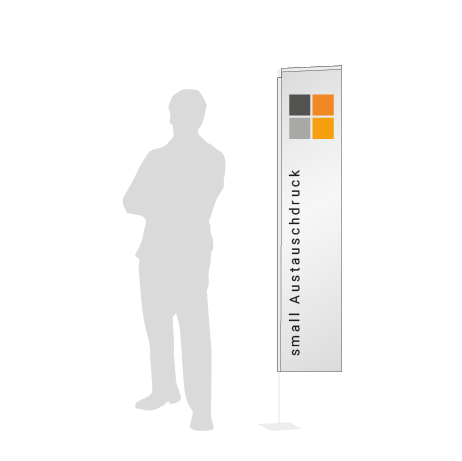 Beachflag Rechteck Austauschdruck | Small (200 cm) | einseitig bedruckt