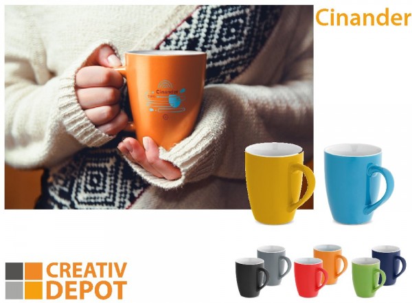 Tasse, bedruckbar "Cinander"