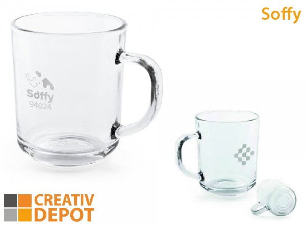 "Soffy" - Tasse aus Glas, 230 ml