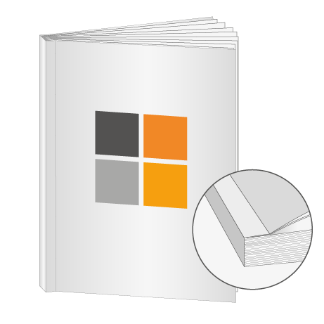 Broschüren Klebebindung DIN A7