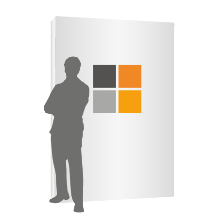 Textilfaltwand | 2 x 3 Felder gerade | einseitig bedruckt