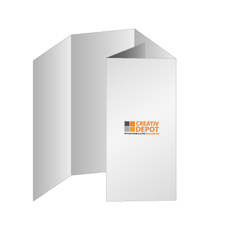 Faltblatt 10-Seiter Wickelfalz