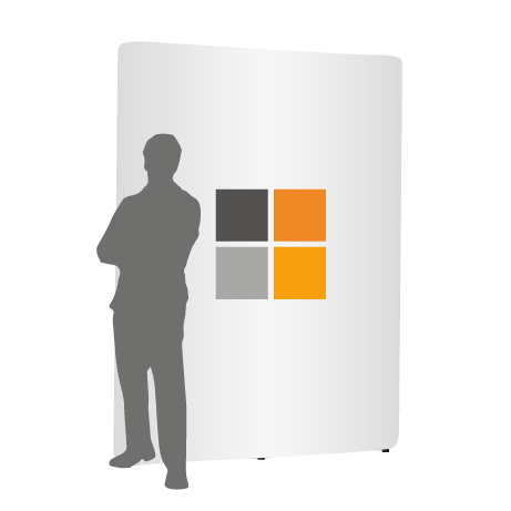 Pop-Up Faltwand | 2 x 3 Felder gerade | einseitig bedruckt