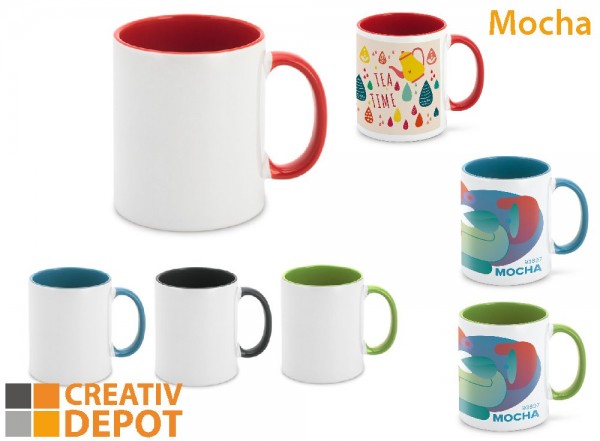 Becher, bedruckbar "Mocha"