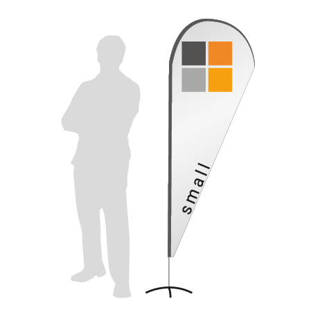 Beachflag Drop | Small (210 cm) | einseitig bedruckt