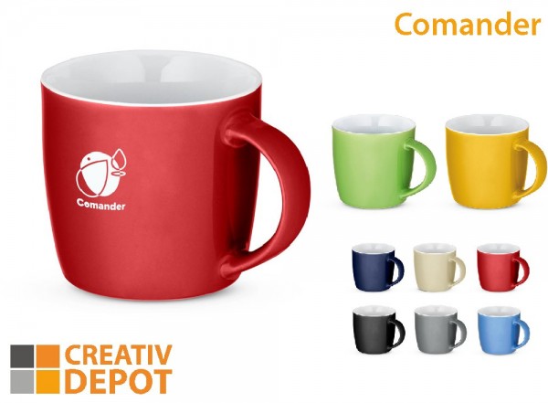 Tasse, bedruckbar "Comander"